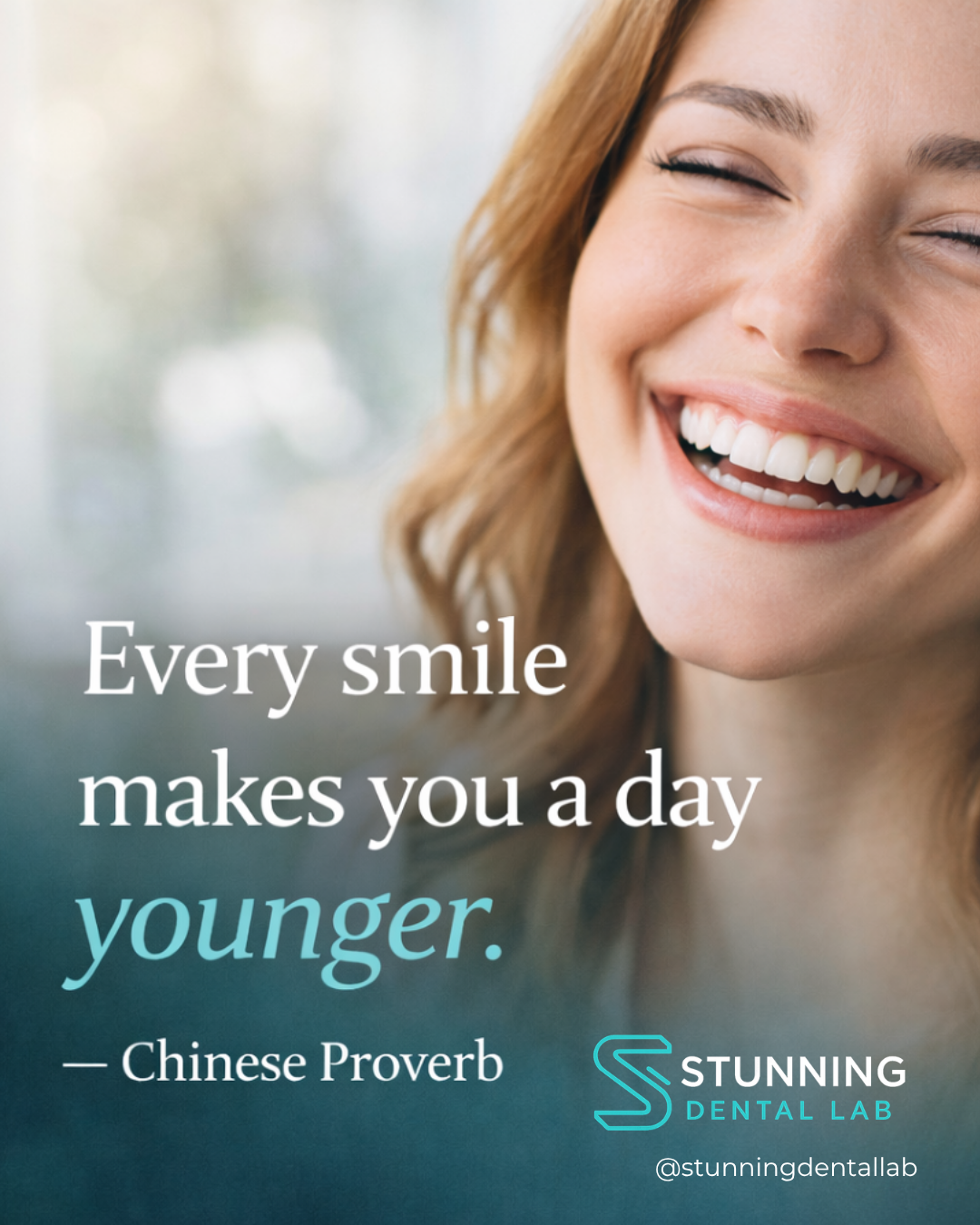 Every smile makes you a day younger